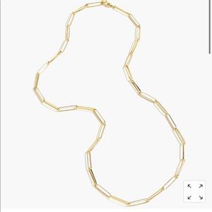 J CREW long paper clip necklace